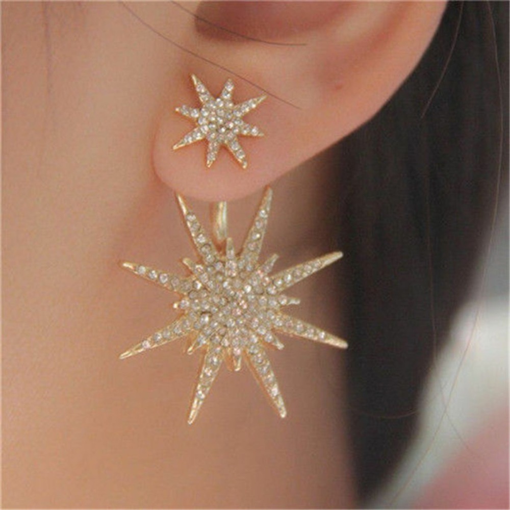 Earrings Gold star